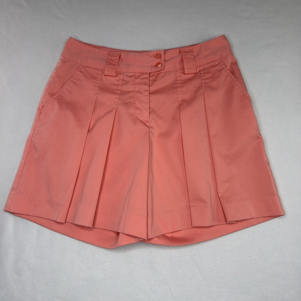 Lady Hagen Golf Skort Women's Size 6 Coral Pleated Stretch Athletic Shorts
